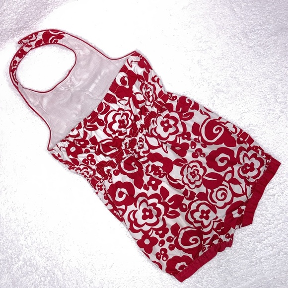 Gymboree Red White halter top shirt romper summer  jumpsuit one piece size 4t - Picture 6 of 7